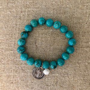 Turquoise & Pearl Bracelet